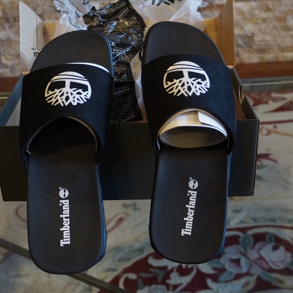 Timberland Men's FELLS  Slide Sandals black size 8